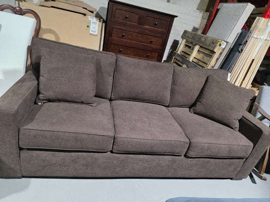 Radley 86" Fabric Sofa (Chocolate Brown)