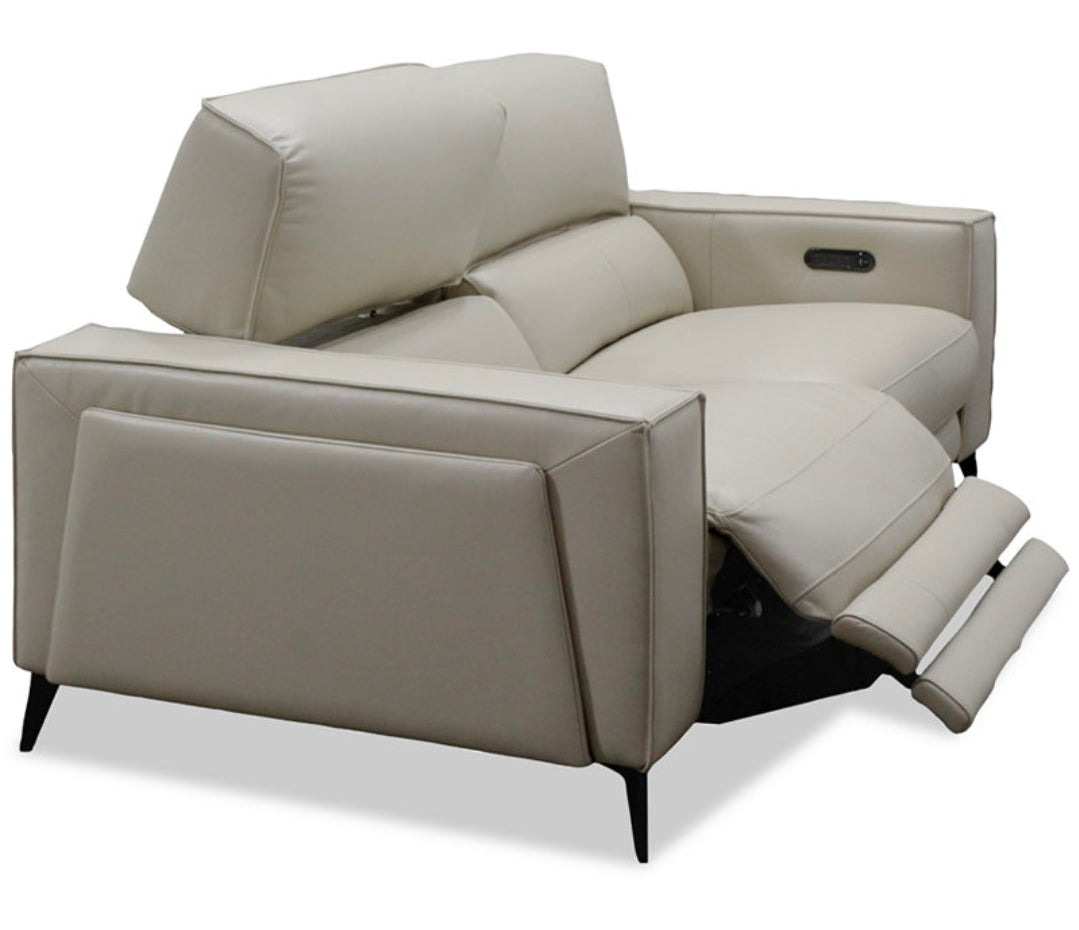 Neiwert 2-pc. Leather Sofa Sectional With 2 Power Recliners In Neutral