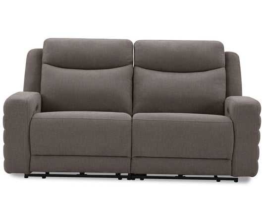 Kristyan 2-Pc. Fabric Sofa with 1 Power Motion Chairs (Pewter)