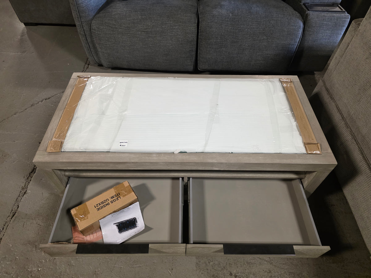 Tivie 54" Wood Coffee Table (Mineral)
