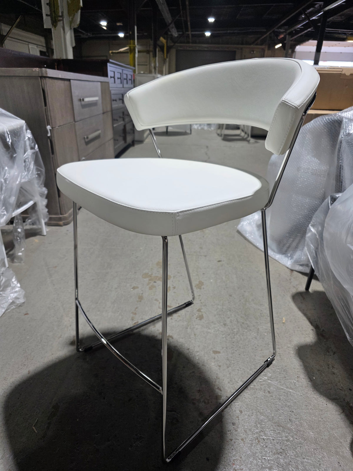 Connubia New York Bar/Counter Stool (White)