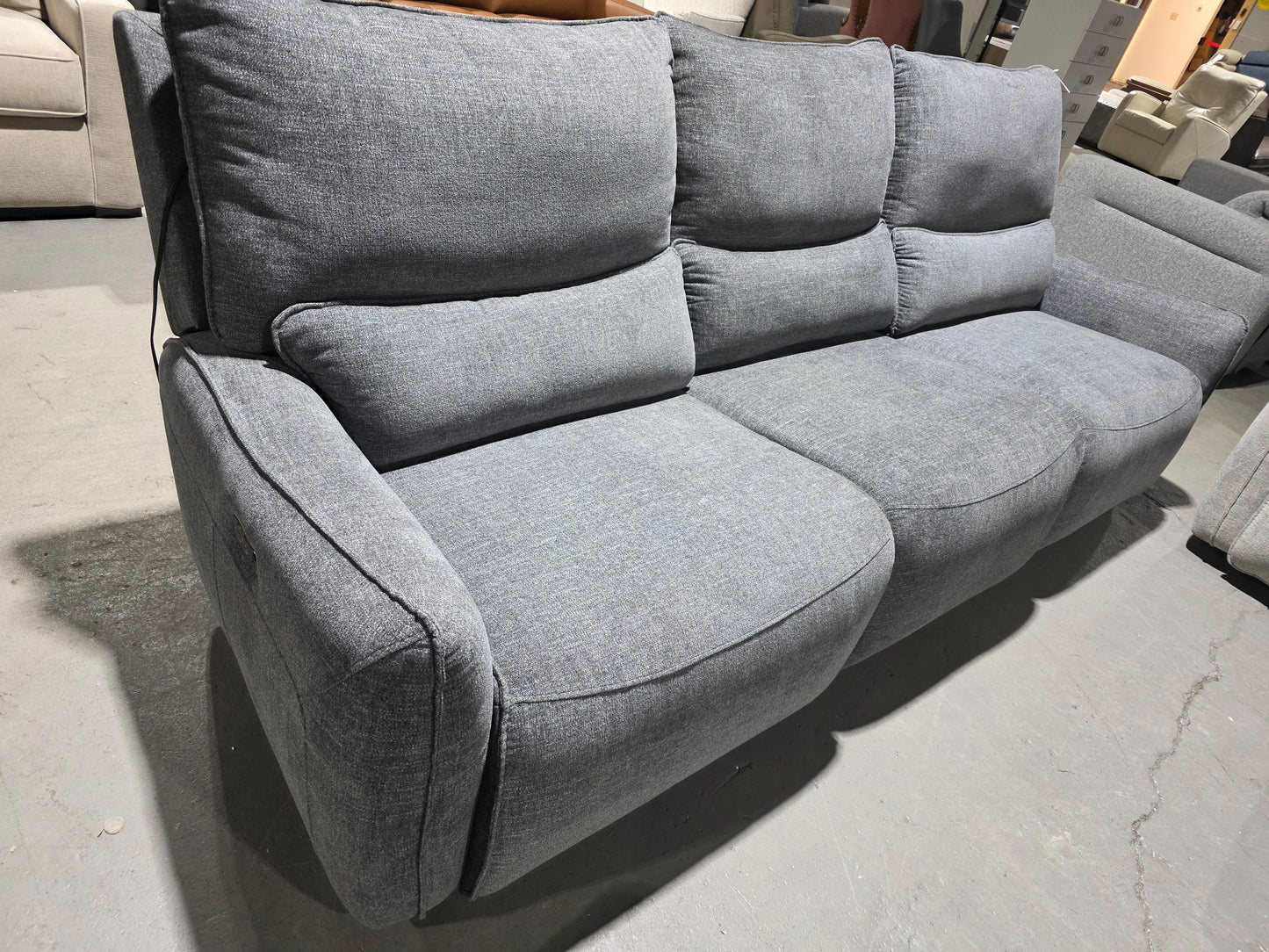 Olper 3-Pc. Fabric Zero Wall Sectional Sofa w/ 1 power recliner