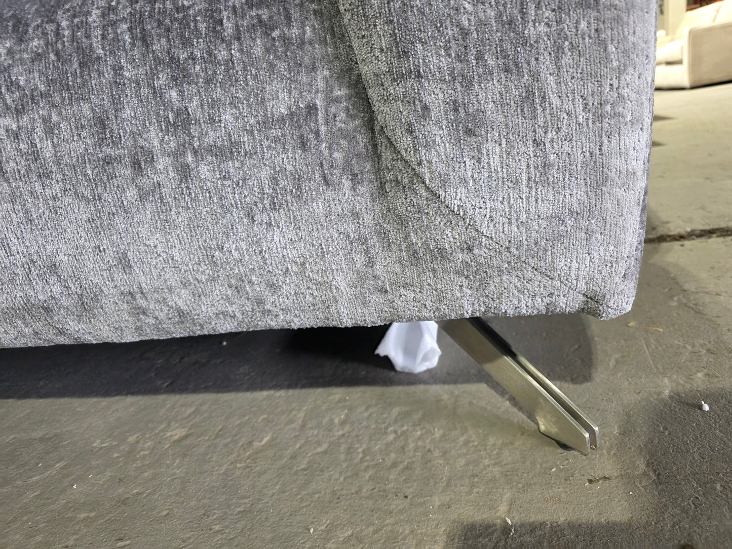 Grey Fabric Apartment Sofa