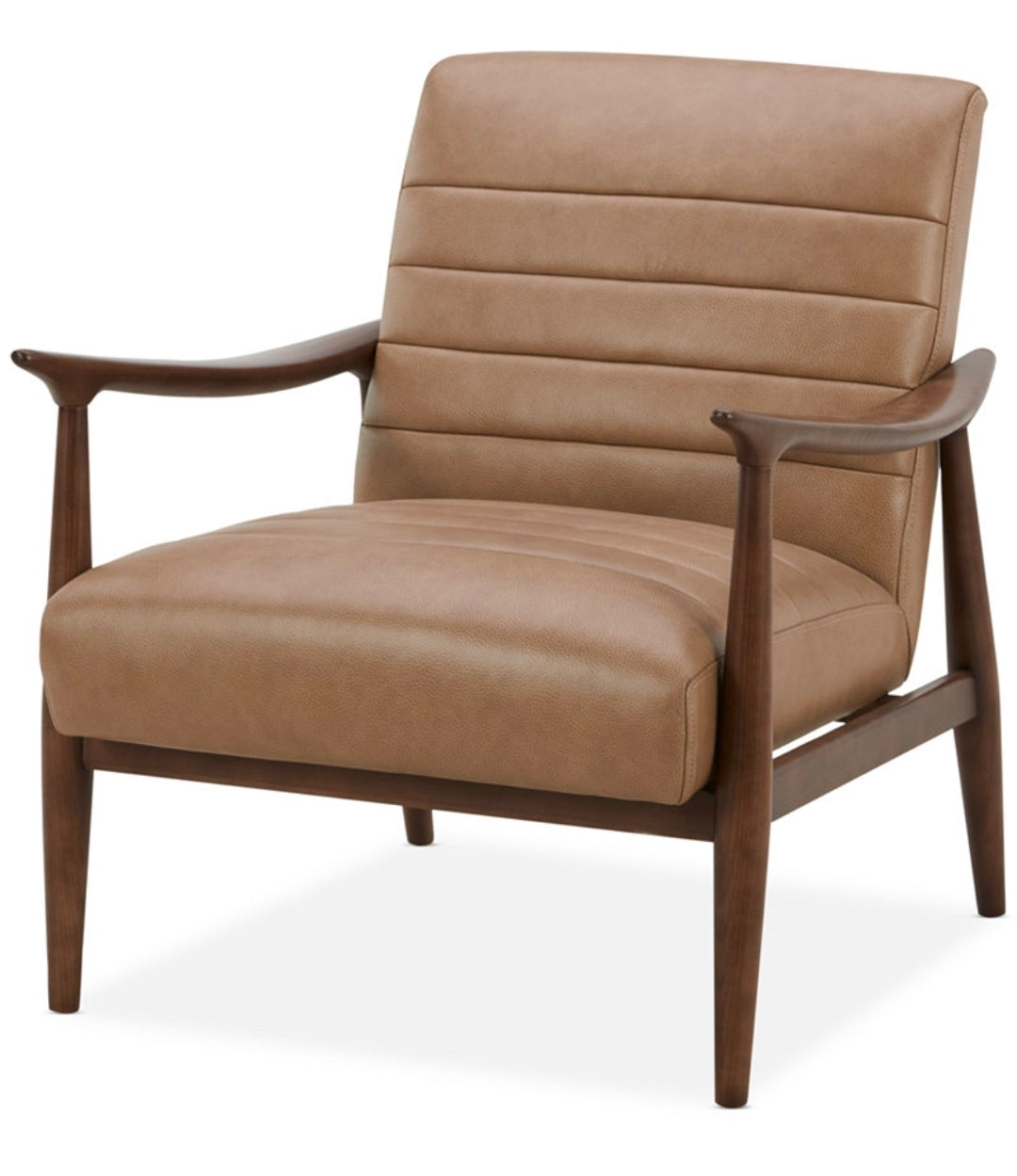 Elif Leather Accent Chair (Sand)