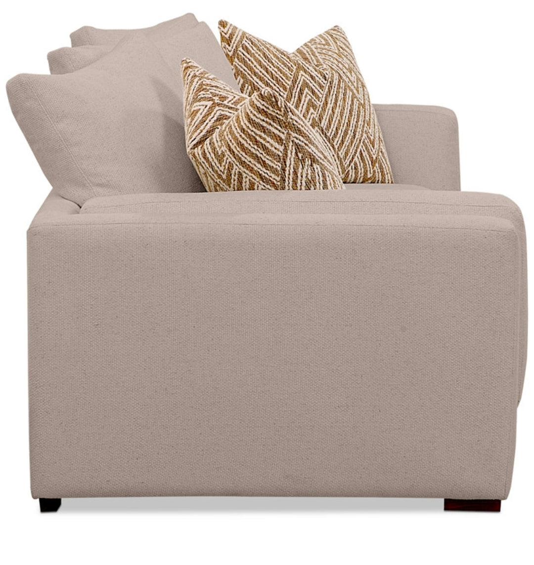 Barlien 2-pc. Modular Fabric Sofa  (Oatmeal)