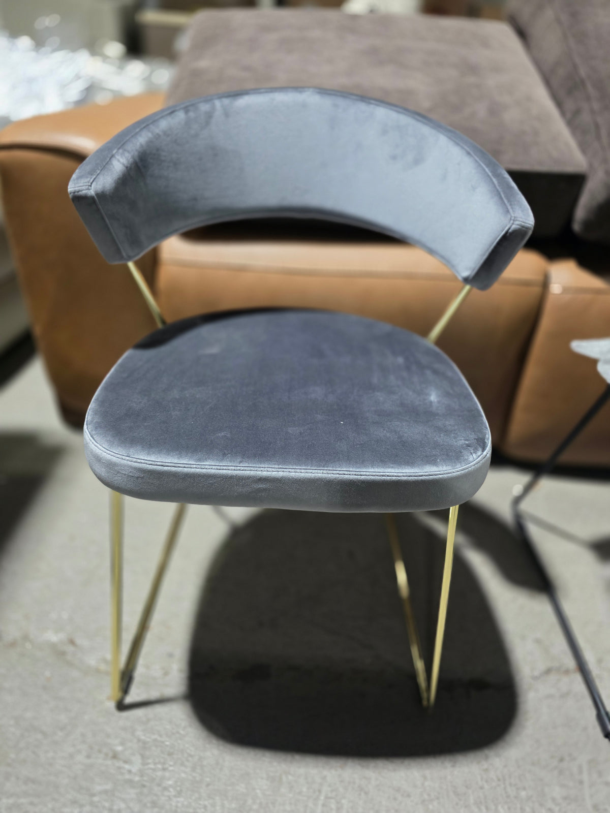 Calligaris New York Dining Chair (Blue Velvet)