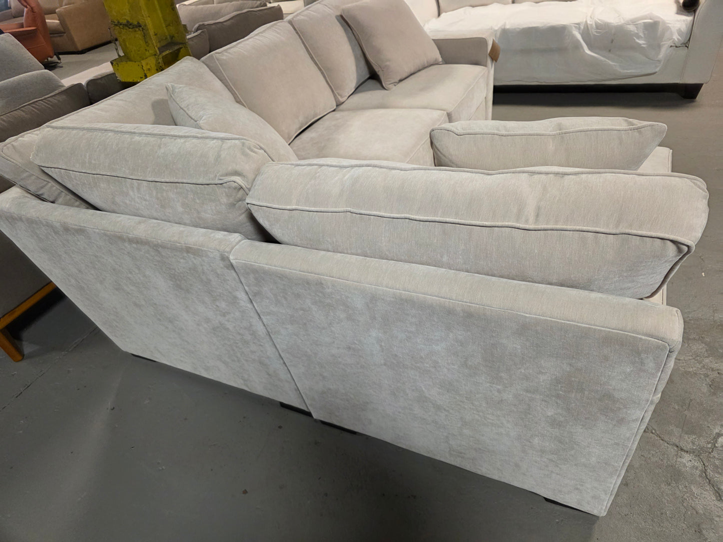 Radley 2-Pc. Fabric Sectional (Beige)