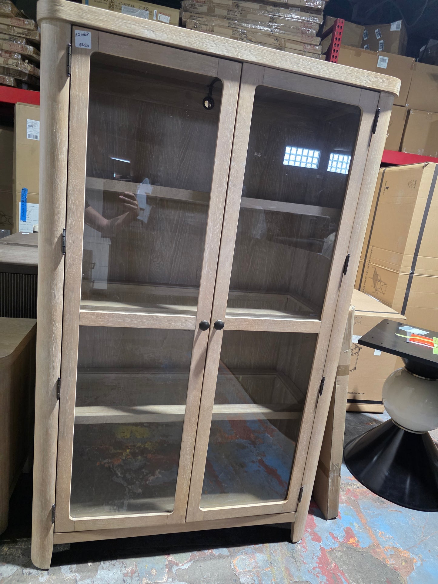 Marcel 68" Wood Curio Cabinet
