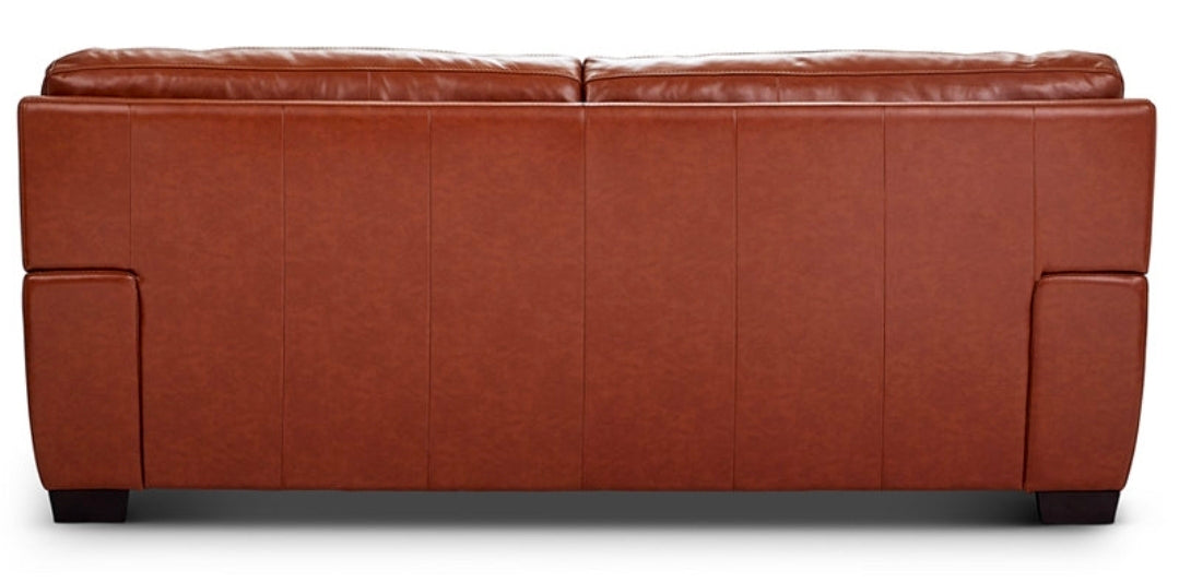 Cobbie Leather 89" Sofa (Brandy)