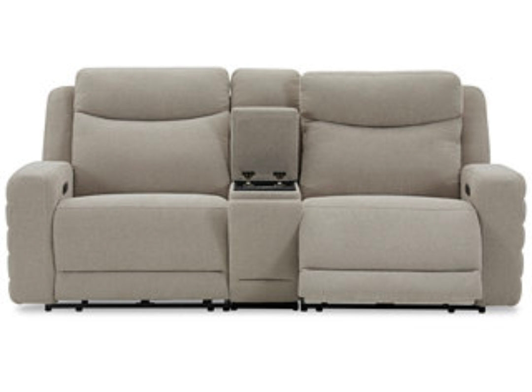 Kristyan3-Pc. Fabric Sofa with 2 Power Motion Chairs and Console