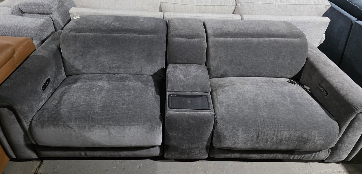 Brownell 2-Pc.Sofa Sectional with 2 Power Motion Chairs