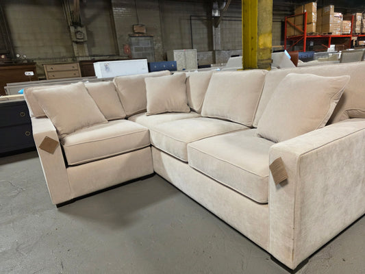 Radley 2-Pc. Fabric Sectional (Beige)