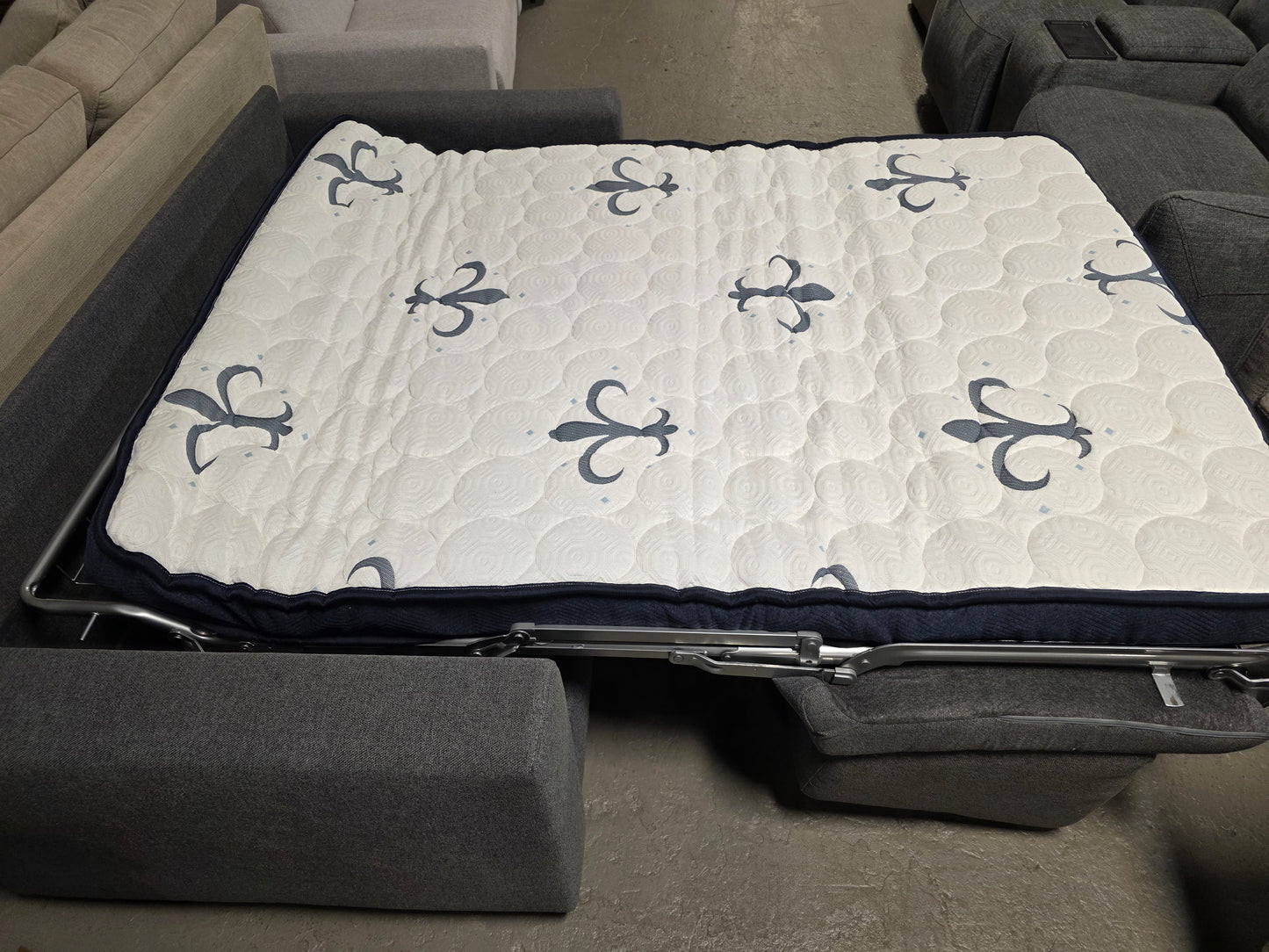 Giotto Fabric Sleeper Sofa (Anthracite)