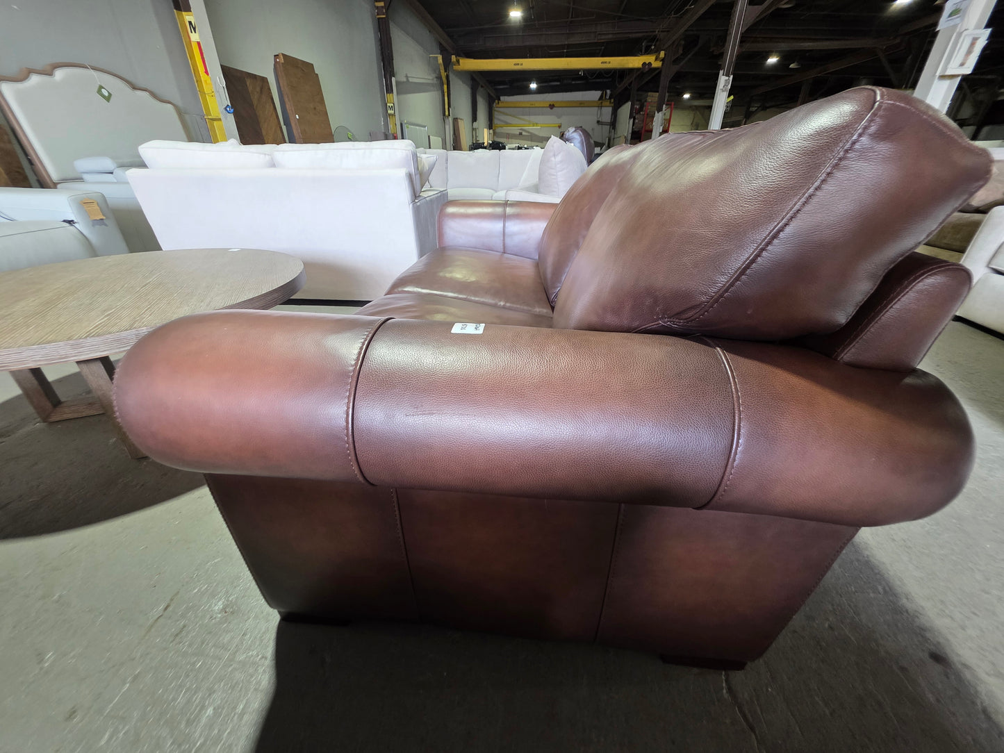 Brookfield 70" Top Grain Leather Loveseat