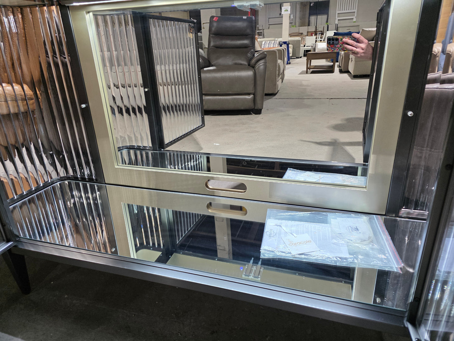Caracole Classic Stop And Stare Sideboard Chrome