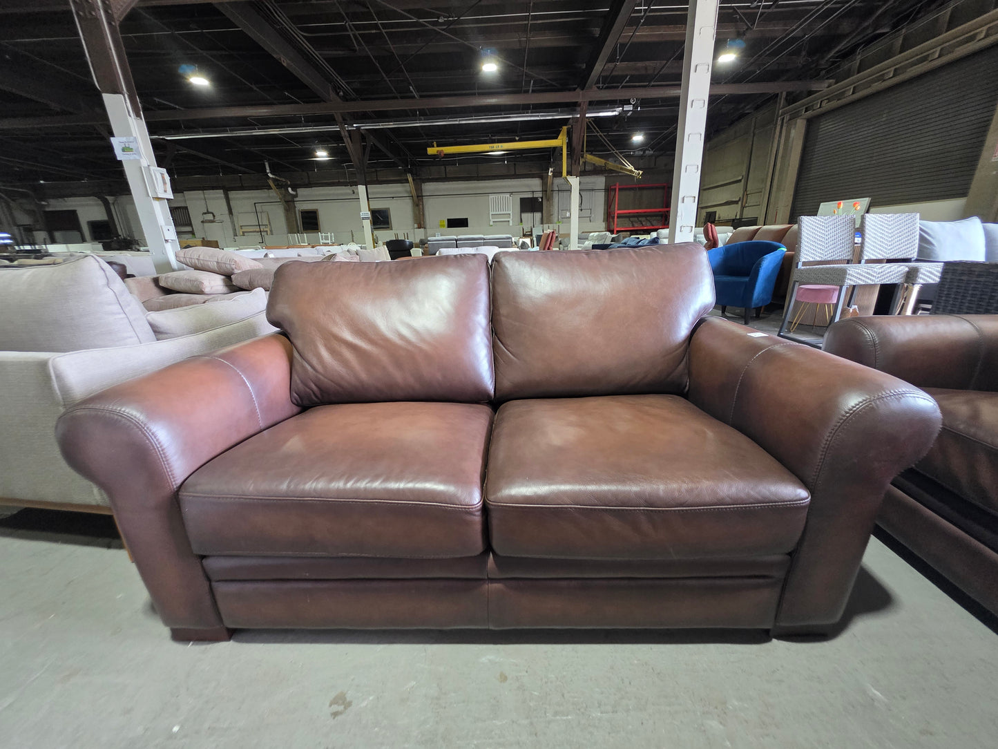 Brookfield 70" Top Grain Leather Loveseat