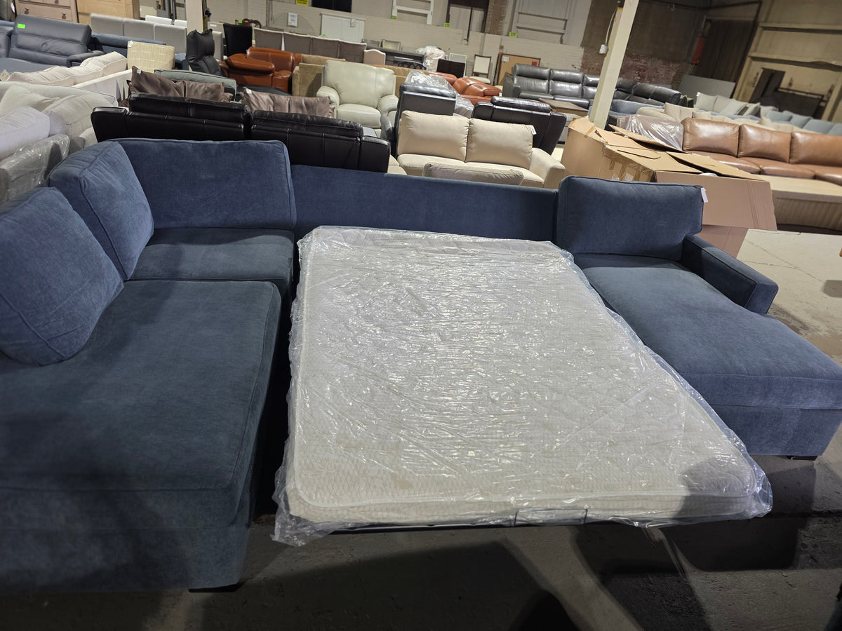 Radley 3-Pc. Sleeper Sofa (Heavenly Naval Blue)