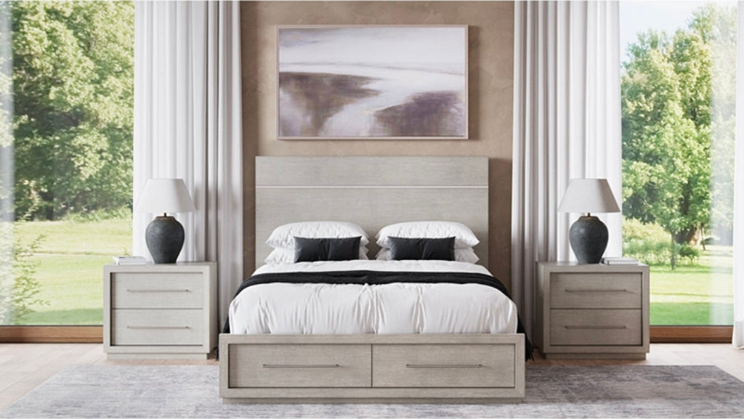 Tivie Full Storage Bed (Grey)