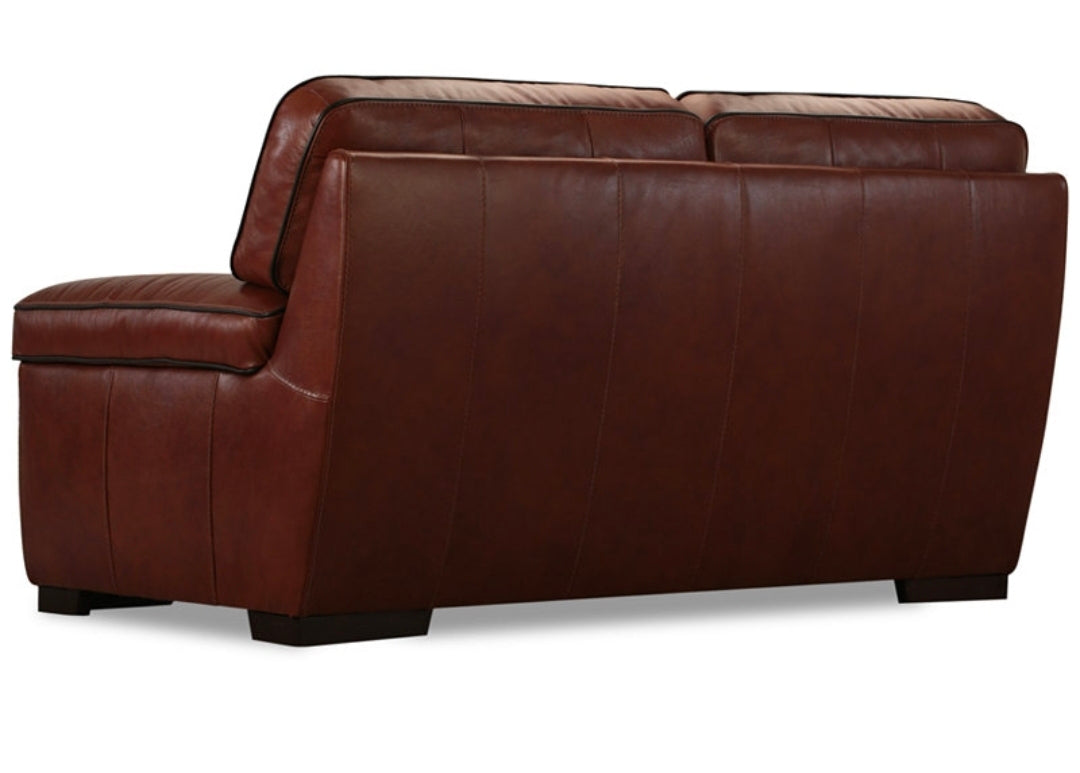Myars 69" Leather Loveseat (Cognac)