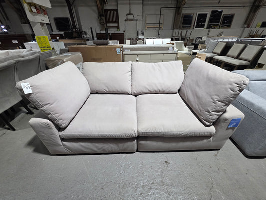 2-Pc Deep Seat Loveseat (Tan)