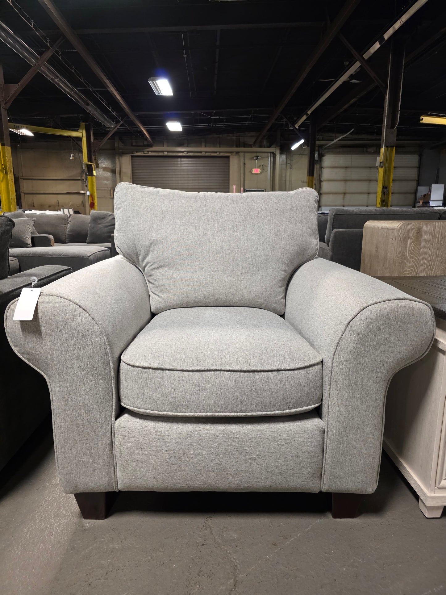 Saeville 43" Fabric Chair (Grey)