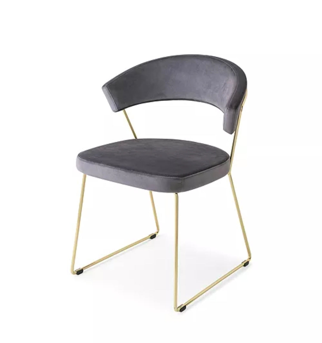 Calligaris New York Dining Chair (Blue Velvet)