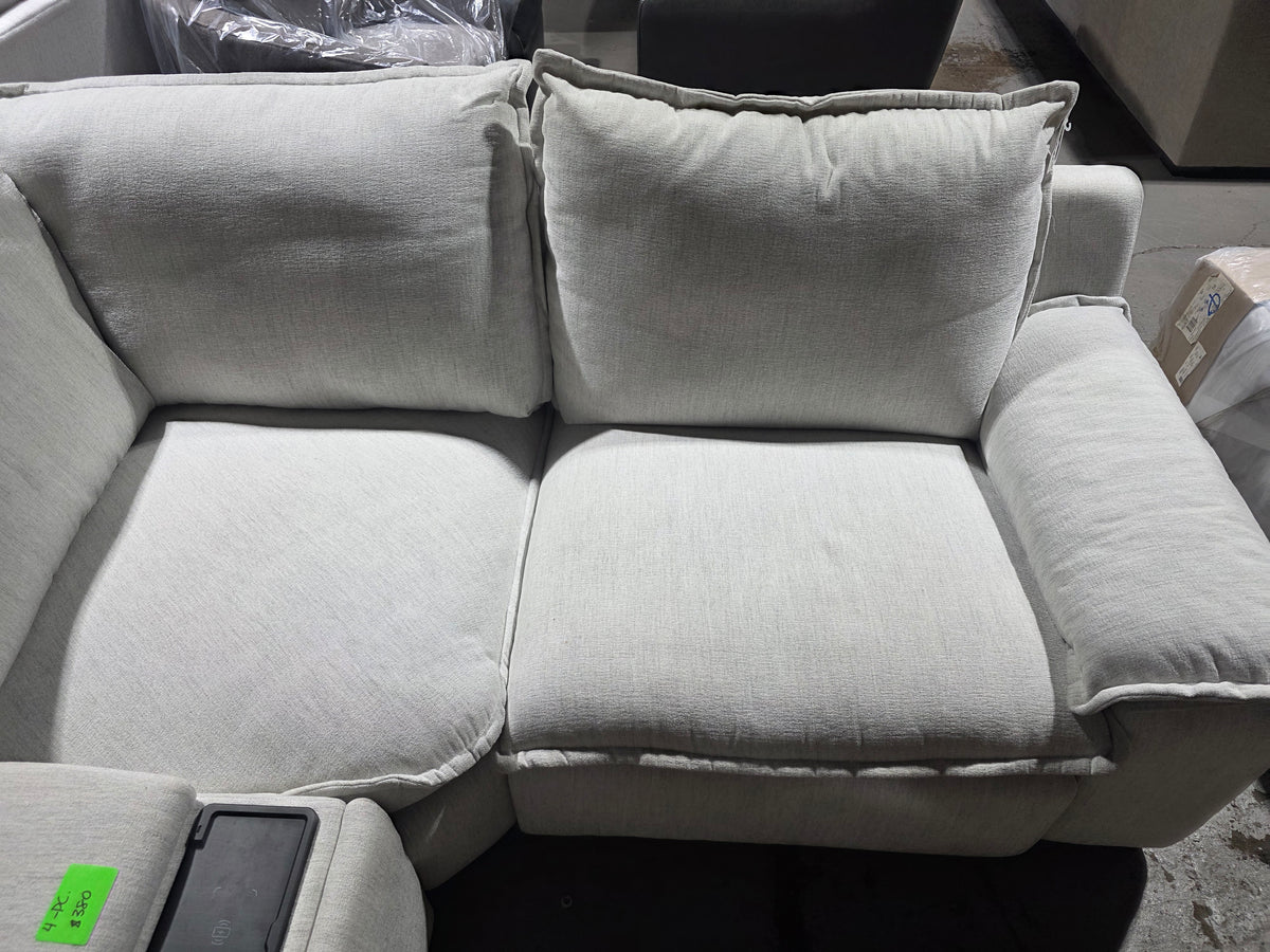 Borsi 3-Pc. Sectional with 1 Power Recliner & Console (Birch)