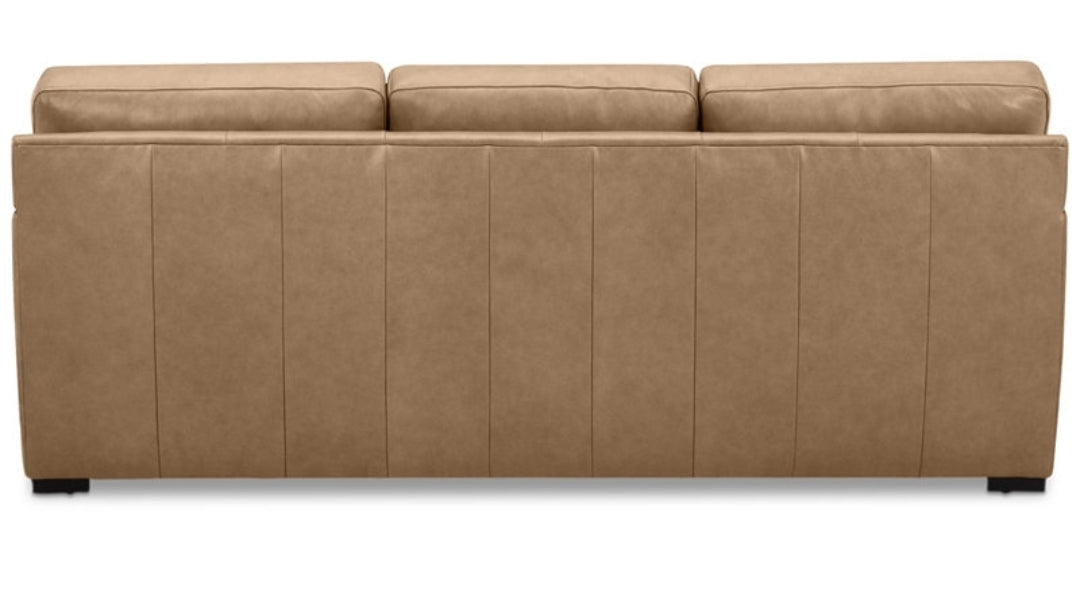 Radley 86" Leather Sofa (Light Natural)