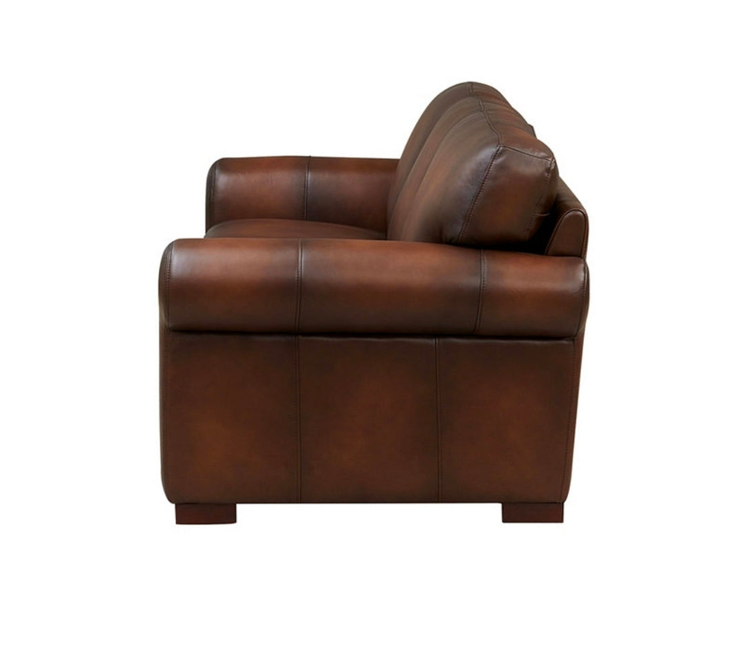 Brookfield 95" Top Grain Leather Sofa Couch