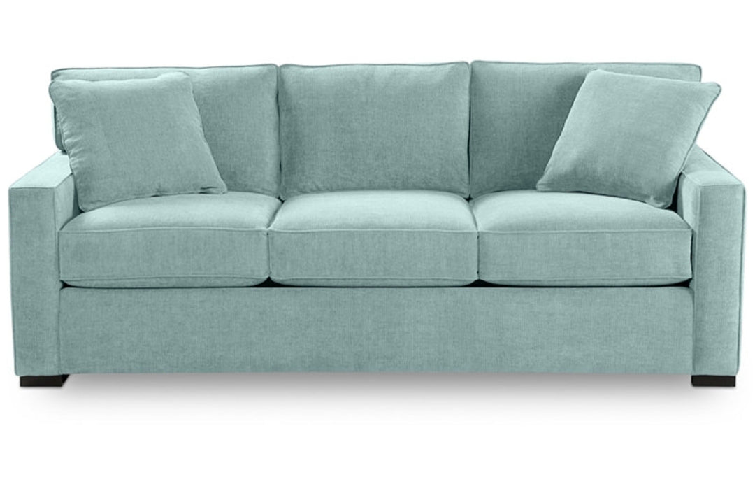 Radley 86" Fabric Sofa (Heavenly Robinsegg Blue)
