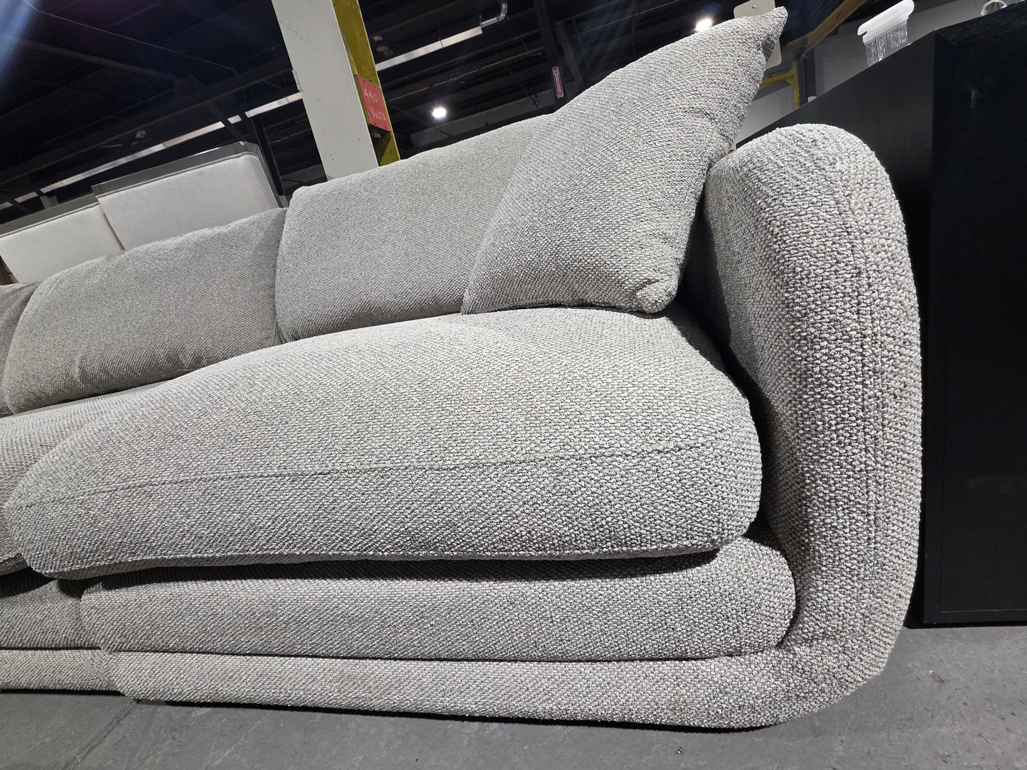 Daryll 5-Pc Fabric L Sectional (Granite)