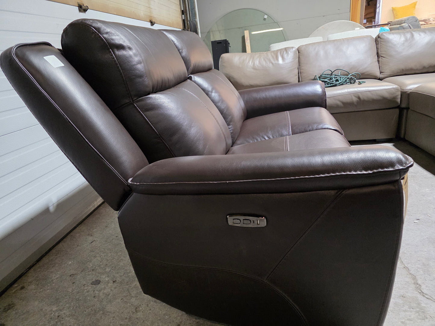 Addyson 64" 2-Pc. Leather Sofa with 2 Zero Gravity
Recliners with Power Headrests/ Chocolate